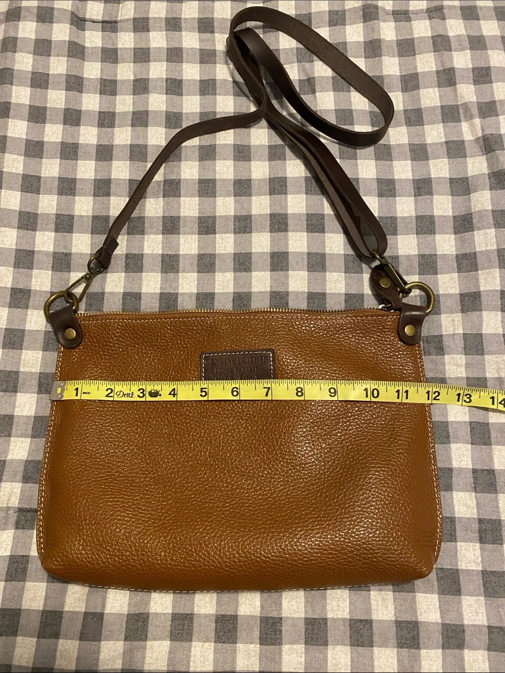 Borse in Pelle Genuine Leather Crossbody Purse